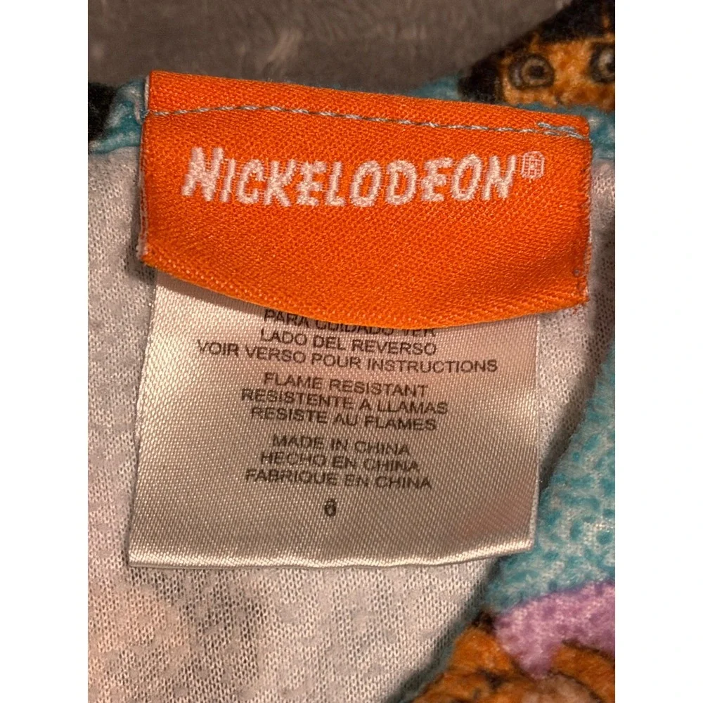 Nickelodeon Dora the Explorer Girls Pajama Set Blue Fleece Stars Ruffle Size 6